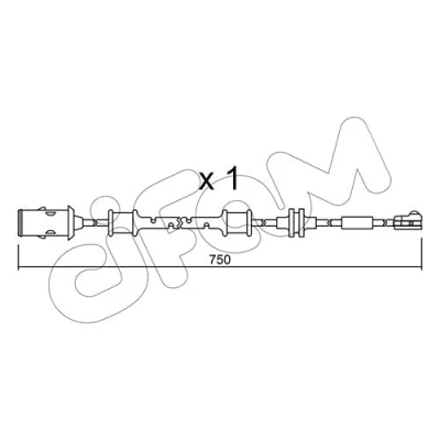 Afbeelding van TRUSTING SU.319 Slijtage Indicator Remblokken OPEL: Astra H Hatchback, Zafira B, TwinTop