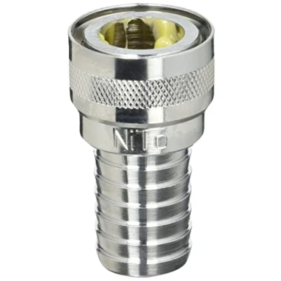 Afbeelding van Vikan Couplings Quick Coupler With Hose Pillar for All Q stems Brass Chromed 1 2 &quot;Quick Coupler, 3 4&quot;