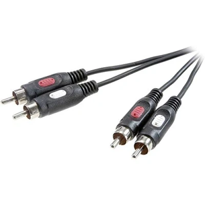 Afbeelding van SpeaKa Professional SP 7870624 Cinch Audio Aansluitkabel [2x stekker 2x stekker] 10.00 m Zwart