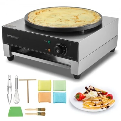 Image de VEVOR Crêpière Électrique Appareil à Crêpes Commerciale 40 cm 3000 W Antiadhésif