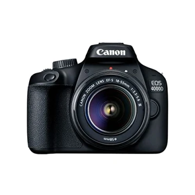 Image de Reflex Canon EOS 4000D Noir + Objectif EF S 18 55 mm f/3.5 5.6 III