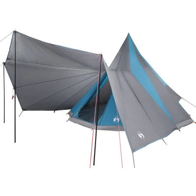 Afbeelding van vidaXL Familietent Tipi Blauw 12 Persoons Waterproof