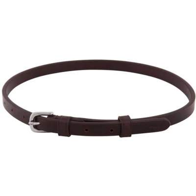 Afbeelding van BR Sperriem met Ronde Gesp Bruin/Zilver Full