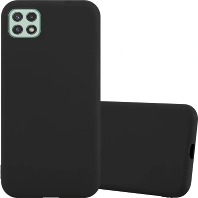 Afbeelding van Cadorabo Hoesje geschikt voor Samsung Galaxy A22 5G in CANDY ZWART Beschermhoes gemaakt van flexibel TPU silicone Case Cover