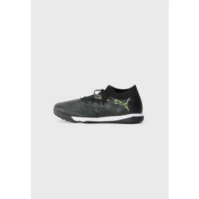 Afbeelding van Puma Future 8 Match Voetbalschoenen voor kunstgras, Heren, Maat: 43, Black/fizzy light/green terrain Schoenen