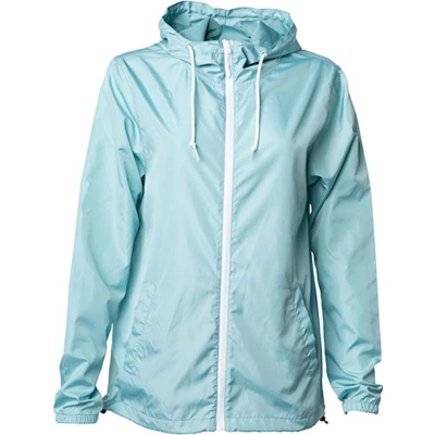 Afbeelding van Independent Unisex Lightweight Windbreaker Jacket NP700 Aqua/Aqua/White