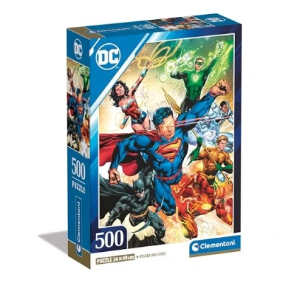 Afbeelding van Clementoni Puzzel 500 Stukjes Superman Compacte doos Voor Volwassenen