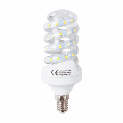 Afbeelding van Spaarlamp E14 LED spiraalvorm 9W=62W warmwit 3000K