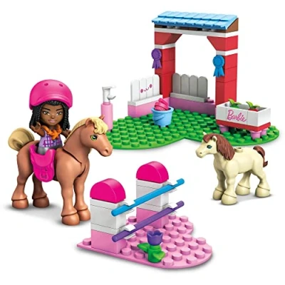 Image de Jeu de construction Mega Bloks Construx Barbie Coffret Saut à cheval