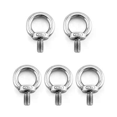 Afbeelding van QWORK® 5 stuks M8 hefring, oogbouten mannelijke schroefdraad, voor matrozenbouten en technische hefapparatuur (120 kg)