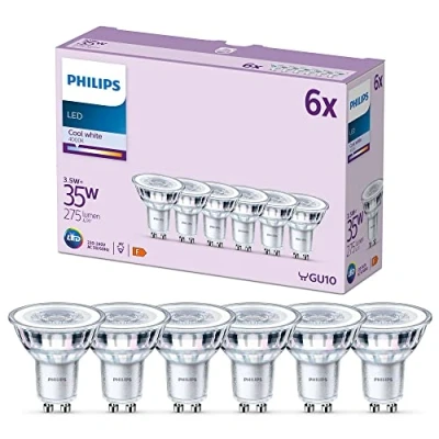 Afbeelding van Philips LED Spot 35 W GU10 Koelwit licht 6 stuks