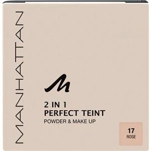 Afbeelding van Manhattan 2 in 1 Perfect Teint Powder &amp; Make Up 17 Rose