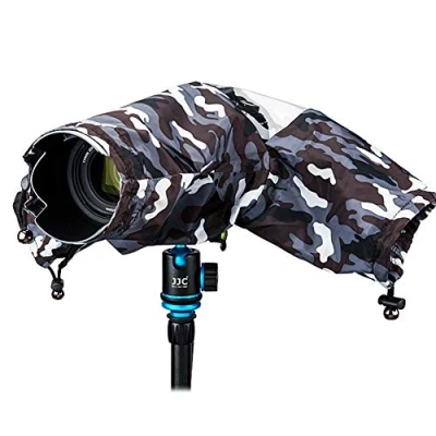 Afbeelding van JJC Regenhoes voor Nikon Z7 Z6 D780 D850 D810 D800 D7500 D7200 D5600 D5500 Canon EOS 7D Mark II 5DS R 850D 800D 760D 750D 90D 770D Sony A9II A; 77. Regen. hoes camera van vergelijkbare grootte