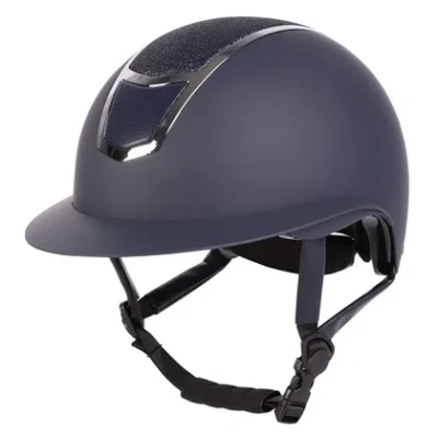 Afbeelding van Harry&#039;s Horse Veiligheidscap &quot;Mont Blanc sparkle&quot; 56 58 Navy Zilver