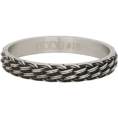 Afbeelding van Lucky knot iXXXi Vulring 4 mm SALE 20 / Silver fill in black