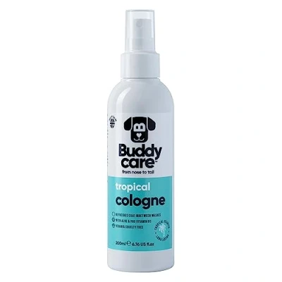 Image de Buddycare Tropical Eau de Toilette pour chiens Rafraîchissante Parfum Rafraîchit entre les lavages 200 ml (lot 1)