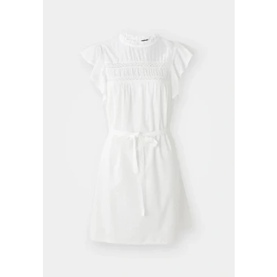 Afbeelding van Vero Moda Vmtrine Short Dress Jurk, Dames, Maat: XS, Snow white