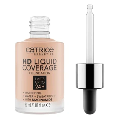Afbeelding van Catrice HD Liquid Coverage Foundation 020 Rose Beige 30 ml