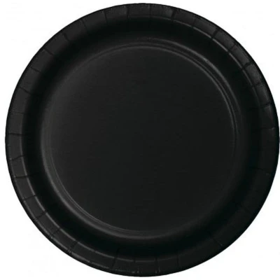 Afbeelding van Bord zwart 23cm 8 stuks