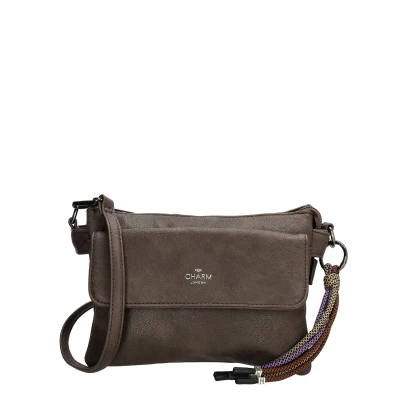Afbeelding van Charm London Tottenham Schoudertas II darkbrown Damestas