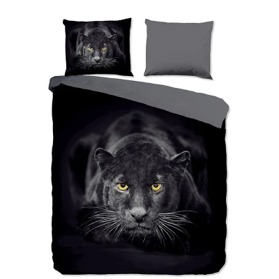 Afbeelding van Pure Dekbedovertrek &quot;zwarte panter&quot; Zwart (140x200/220 cm) Microfiber