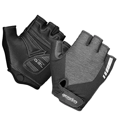 Afbeelding van GripGrab Women&#039;s ProGel Padded Korte Vinger Zomer Fietshandschoenen Grijs Vrouwen Maat S