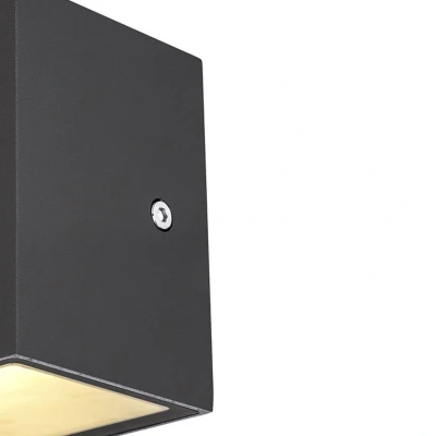 Afbeelding van SLV SITRA CUBE 1002032 LED buitenlamp (wand) 10 W Antraciet