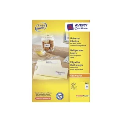 Image de Avery étiquettes multi emploi 2400 étiquette(s)