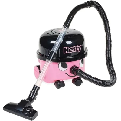 Image de Casdon Aspirateur Hetty jouet rose pour enfants à partir de 3 ans Ressemble et fonctionne comme le vrai