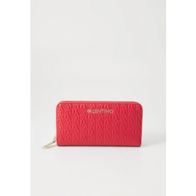 Afbeelding van VALENTINO portemonnee Falak Re Zip Around Wallet Rosso Scuro wijnrood