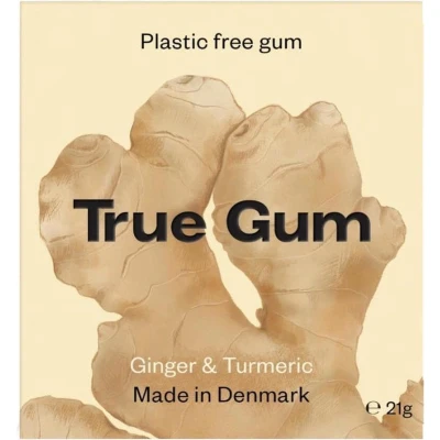 Afbeelding van True Gum Ginger &amp; Turmeric Kauwgom