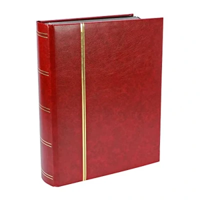 Afbeelding van Safe Luxus, Insteekalbum A4 64 bladzijden (zwarte) 10 stroken Wijnrood afm: 230x305x60 per st.