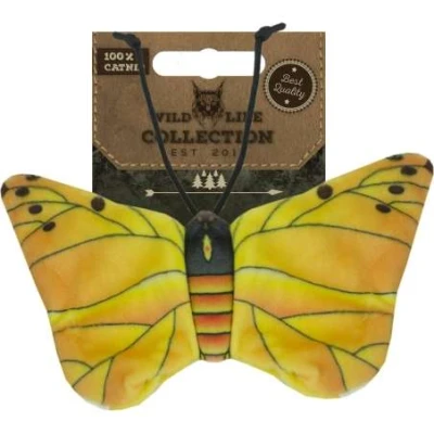 Afbeelding van Wild Life Collection Cat Kattenspeelgoed Kattenspeeltje met Kattenkruid Zacht Materiaal Yellow Butterfly (Gele Vlinder)