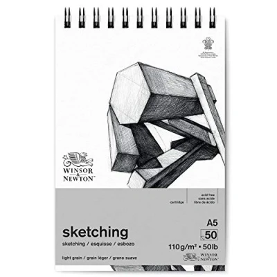 Afbeelding van Winsor &amp; Newton Cartridge Schetsblok Spiraal 110gr. 50 vel A5