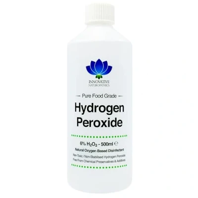 Afbeelding van Waterstofperoxide in levensmiddelenkwaliteit zuiverste graad 6% 500 ml niet gestabiliseerd en zonder toevoegingen 20 volumes