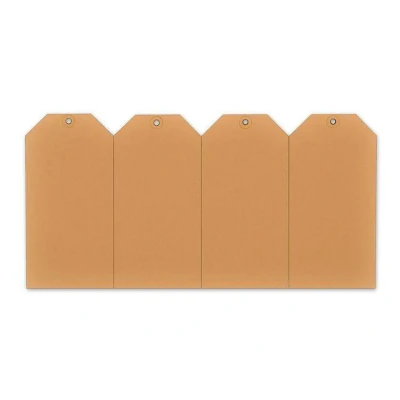 Afbeelding van Label karton nr4 200gr 50x100mm chamois 1000stuks