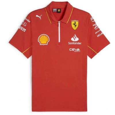 Afbeelding van Puma Scuderia Ferrari TEAM Poloshirt, Heren, Maat: XXL, Burnt red