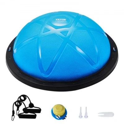 Image de VEVOR ballon d&#039;Équilibre Demi de Yoga 58 cm Bande Résistance Bleu