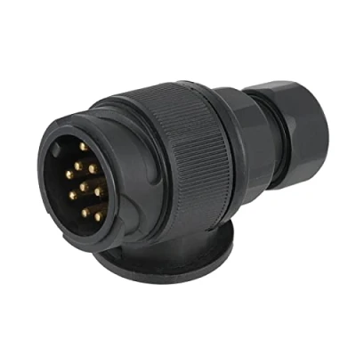 Afbeelding van AOHEWEI Aanhangercontactdoos, 13 polig, 12 V, voor aanhanger, caravan, boot
