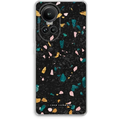 Afbeelding van Case Company® hoesje geschikt voor Oppo Reno 10 Pro Terrazzo N10 Soft Cover Telefoonhoesje Bescherming aan alle Kanten en Schermrand