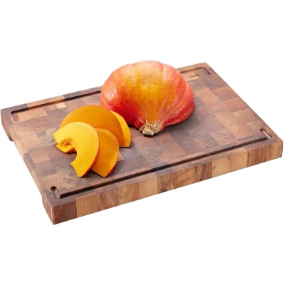 Afbeelding van Hakblok, Snijplank, Met Sapgeul, 44 x 30 4.5 cm, Walnoothout GEFU ENNO