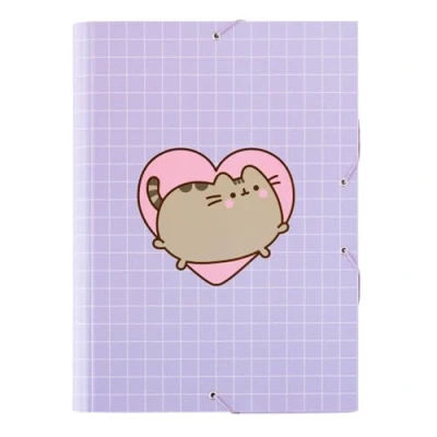 Afbeelding van Grupo Erik Pusheen A4 kartonnen map met harde flappen tas 24 x 34 cm schoolbenodigdheden, kantoorbenodigdheden