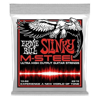 Afbeelding van Ernie Ball EB2915 10 52 M Steel Slinky Skinny Top Elektrische gitaarsnaren