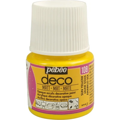 Afbeelding van Verf zonnegeel acryl mat 45 ml Pébéo