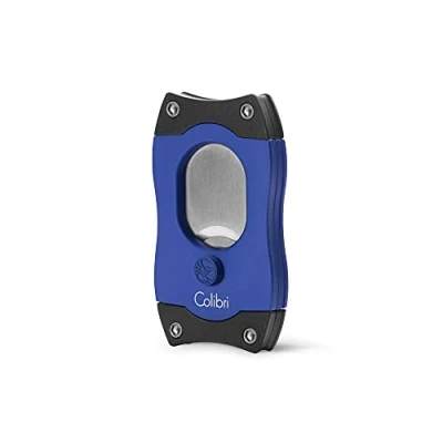Afbeelding van Colibri sigaren knipper S Cut Black/Blue (Closed Back)