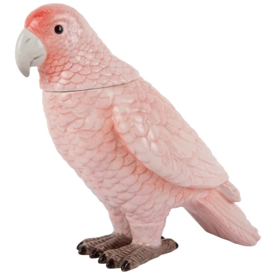 Afbeelding van Present Time Voorraadpot Bird Zachtroze 22.5x11.8x20.7cm Scandinavisch