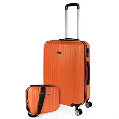 Afbeelding van ITACA set van 3 trolley koffers, 50, 60 en 70 cm, ABS, uitbreidbaar, hard, stevig licht, telescopisch handvat 4 wielen, geïntegreerd slot, voordelig