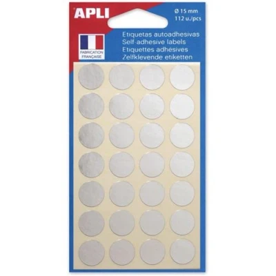 Image de AGIPA 112 PASTILLES METAL 15MM ARGENT 10