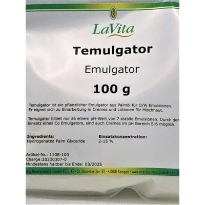 Afbeelding van Lavita Temulgator 100 g voorheen Tegomuls Plantaardige emulgator
