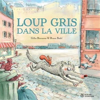 Image de Loup gris dans la ville
